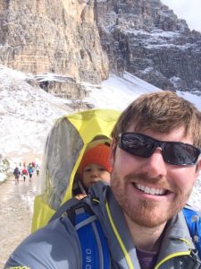 Hiking with a baby in winter