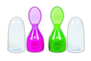 Munchkin spoon attachment for pouches