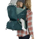 Osprey Poco LT on a woman's back