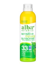 Alba Sensitive Mineral Sunscreen Spray