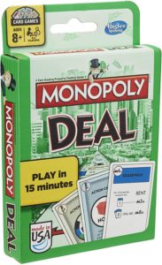 Monopoly Deal for Backpacking with Kids