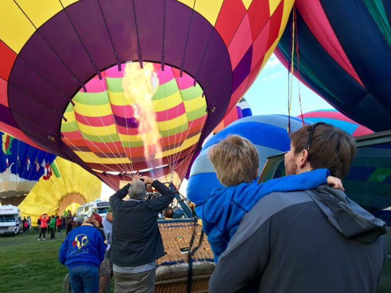Balloon Fiesta with Kids - Up close