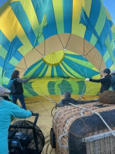 Balloon Fiesta with kids - access to balloons