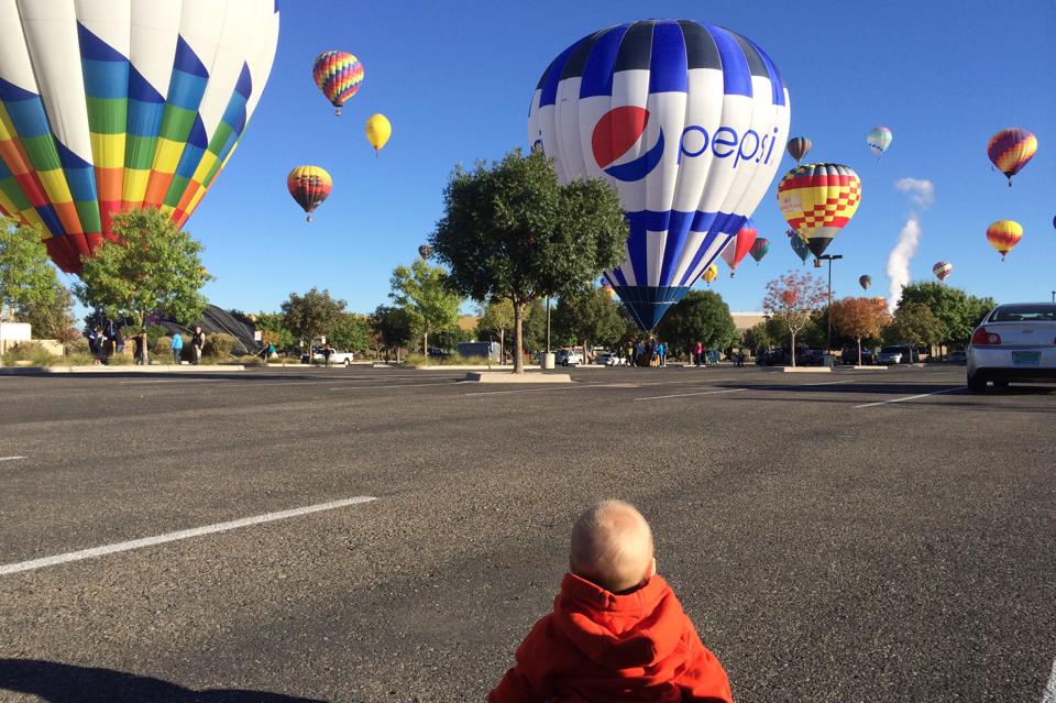 Balloon Fiesta with Kids - Balloon Chasing