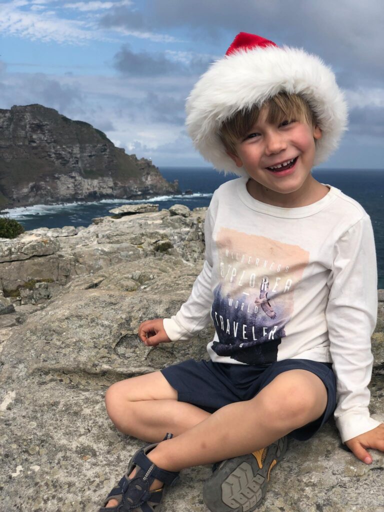 Bring a Santa hat - christmas travel with kids