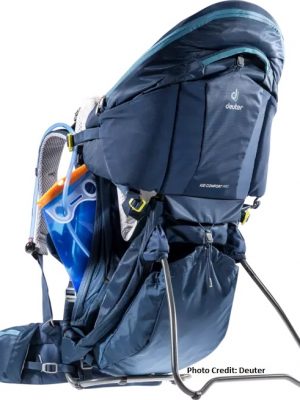 Image of hydration bladder placement on the Deuter Kid Comfort Pro