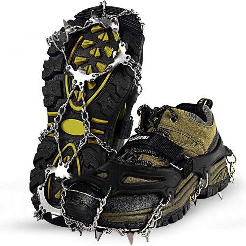 traction cleats for hiking with a baby in winter